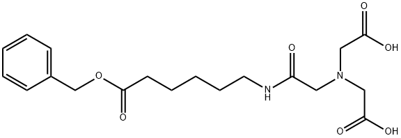 Hexanoic acid, 6-[[2-[bis(carboxymethyl)amino]acetyl]amino]-, 1-(phenylmethyl) ester Structural