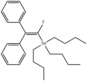 Stannane, tributyl(1-fluoro-2,2-diphenylethenyl)- Structural