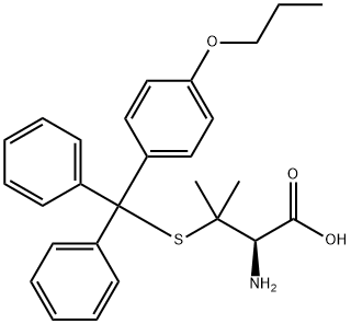 L-Valine, 3-[[diphenyl(4-propoxyphenyl)methyl]thio]- Structural