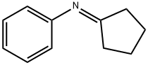 Benzenamine, N-cyclopentylidene- Structural