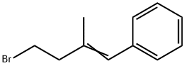 Benzene, (4-bromo-2-methyl-1-buten-1-yl)- Structural
