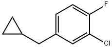 Benzene, 2-chloro-4-(cyclopropylmethyl)-1-fluoro- Structural