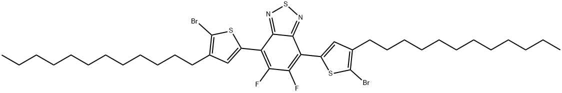 IN1606, 4,7-Bis(5-bromo-4-dodecylthiophen-2-yl)-5,6-difluorobenzo[c][1,2,5]thiadiazole Structural