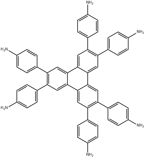 2,3,6,7,10,11-hexa(4'-aminophenyl) trimethylene Structural