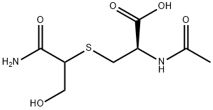 L-Cysteine, N-acetyl-S-[2-amino-1-(hydroxymethyl)-2-oxoethyl]- Structural