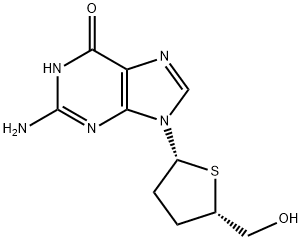 Guanosine, 2',3'-dideoxy-4'-thio- (9CI) Structural