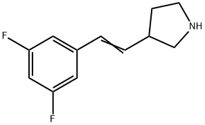 Pyrrolidine, 3-[2-(3,5-difluorophenyl)ethenyl]- Structural
