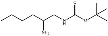 tert-butyl N-(2-aminohexyl)carbamate Structural