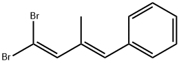 Benzene, [(1E)-4,4-dibromo-2-methyl-1,3-butadien-1-yl]- Structural