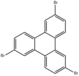Triphenylene, 2,6,10-tribromo- Structural