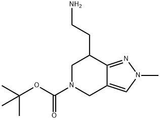 Tert-Butyl 7-(2-Aminoethyl)-2-Methyl-6,7-Dihydro-2H-Pyrazolo[4,3-C]Pyridine-5(4H)-Carboxylate(WX141197) Structural