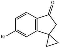 Spiro[cyclopropane-1,1'-[1H]inden]-3'(2'H)-one, 6'-bromo- Structural