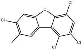 Dibenzofuran, 1,2,4,7-tetrachloro-8-methyl- Structural