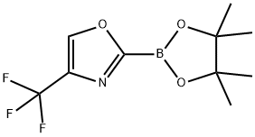 Oxazole, 2-(4,4,5,5-tetramethyl-1,3,2-dioxaborolan-2-yl)-4-(trifluoromethyl)- Structural