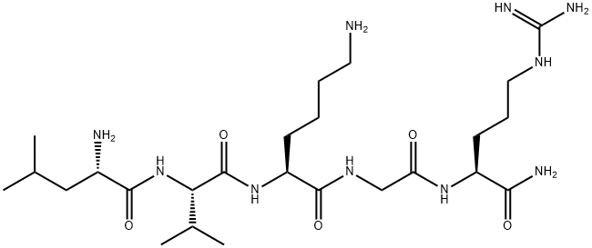 L-Argininamide, L-leucyl-L-valyl-L-lysylglycyl- Structural