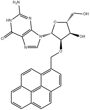 Guanosine, 2'-O-(1-pyrenylmethyl)- Structural