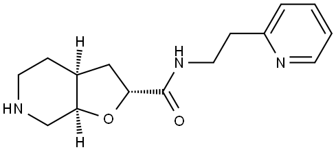 Rel-(2R,3As,7Ar)-N-(2-(Pyridin-2-Yl)Ethyl)Octahydrofuro[2,3-C]Pyridine-2-Carboxamide Structural