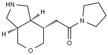 Rel-2-((3Ar,7S,7As)-Octahydropyrano[4,3-C]Pyrrol-7-Yl)-1-(Pyrrolidin-1-Yl)Ethanone Structural