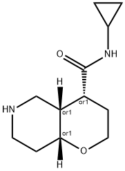 Rel-(4R,4As,8Ar)-N-Cyclopropyloctahydro-2H-Pyrano[3,2-C]Pyridine-4-Carboxamide Structural