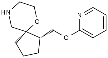 Rel-(1S,5S)-1-((Pyridin-2-Yloxy)Methyl)-6-Oxa-9-Azaspiro[4.5]Decane Structural