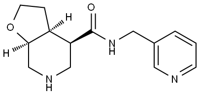 rel-(3aS,4R,7aS)-N-(pyridin-3-ylmethyl)octahydrofuro[2,3-c]pyridine-4-carboxamide Structural