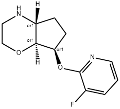 rel-(4aS,7S,7aR)-7-(3-fluoropyridin-2-yloxy)octahydrocyclopenta[b][1,4]oxazine Structural