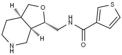 Rel-N-(((3S,3Ar,7Ar)-Octahydrofuro[3,4-C]Pyridin-3-Yl)Methyl)Thiophene-3-Carboxamide Structural