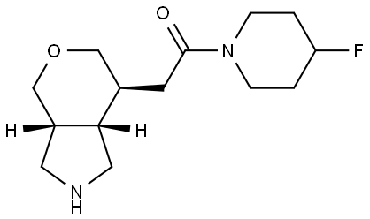 Rel-1-(4-Fluoropiperidin-1-Yl)-2-((3Ar,7S,7As)-Octahydropyrano[4,3-C]Pyrrol-7-Yl)Ethanone Structural