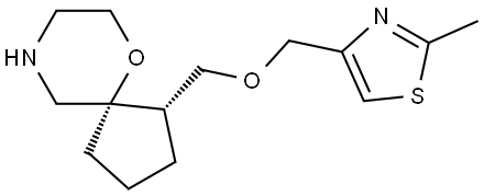 Rel-(1S,5S)-1-(((2-Methylthiazol-4-Yl)Methoxy)Methyl)-6-Oxa-9-Azaspiro[4.5]Decane Structural