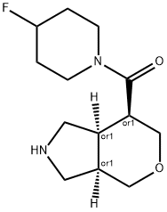 rel-(4-fluoropiperidin-1-yl)((3aR,7R,7aR)-octahydropyrano[4,3-c]pyrrol-7-yl)methanone Structural