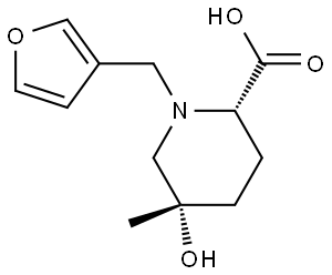 Rel-(2S,5S)-1-(Furan-3-Ylmethyl)-5-Hydroxy-5-Methylpiperidine-2-Carboxylic Acid Structural