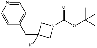 tert-butyl 3-hydroxy-3-(pyridin-4-ylmethyl)azetidine-1-carboxylate Structural