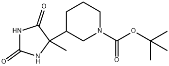 tert-butyl 3-(4-methyl-2,5-dioxoimidazolidin-4-yl)piperidine-1-carboxylate Structural