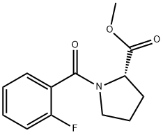 L-Proline, 1-(2-fluorobenzoyl)-, methyl ester Structural