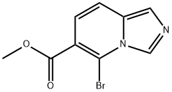 Imidazo[1,5-a]pyridine-6-carboxylic acid, 5-bromo-, methyl ester Structural