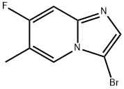 Imidazo[1,2-a]pyridine, 3-bromo-7-fluoro-6-methyl- Structural