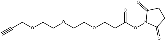 Propargyl-PEG3-NHS ester Structural