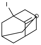 Tricyclo[3.3.1.13,7]decan-2-one, 1-iodo- Structural