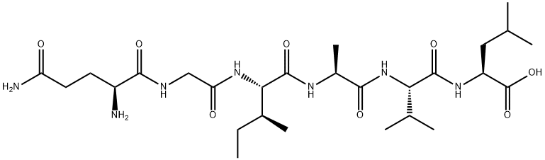 L-Leucine, L-glutaminylglycyl-L-isoleucyl-L-alanyl-L-valyl- Structural