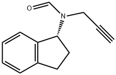 Formamide, N-[(1R)-2,3-dihydro-1H-inden-1-yl]-N-2-propyn-1-yl- Structural