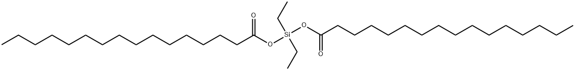 Hexadecanoic acid, diethylsilylene ester Structural