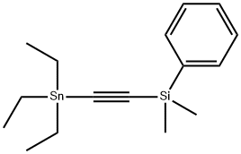 Stannane, [2-(dimethylphenylsilyl)ethynyl]triethyl- Structural