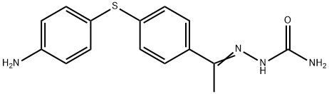 Hydrazinecarboxamide, 2-[1-[4-[(4-aminophenyl)thio]phenyl]ethylidene]- Structural