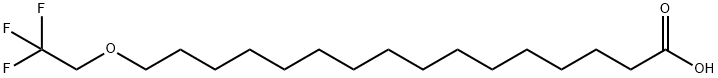 Hexadecanoic acid, 16-(2,2,2-trifluoroethoxy)- Structural