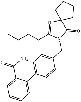 [1,1'-Biphenyl]-2-carboxamide, 4'-[(2-butyl-4-oxo-1,3-diazaspiro[4.4]non-1-en-3-yl)methyl]-