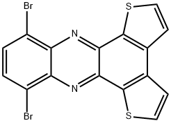 Dithieno[2,3-a:3',2'-c]phenazine, 8,11-dibromo- Structural