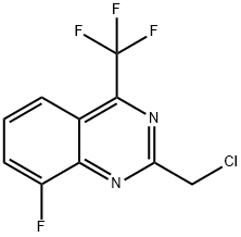 Quinazoline, 2-(chloromethyl)-8-fluoro-4-(trifluoromethyl)- Structural