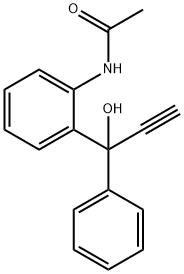 Acetamide, N-[2-(1-hydroxy-1-phenyl-2-propyn-1-yl)phenyl]- Structural