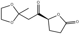 2(3H)?-?Furanone, dihydro-?5-?[2-?(2-?methyl-?1,?3-?dioxolan-?2-?yl)?acetyl]?-?, (5S)?- Structural