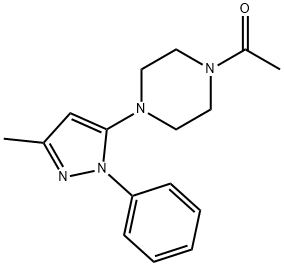 Ethanone, 1-[4-(3-methyl-1-phenyl-1H-pyrazol-5-yl)-1-piperazinyl]-